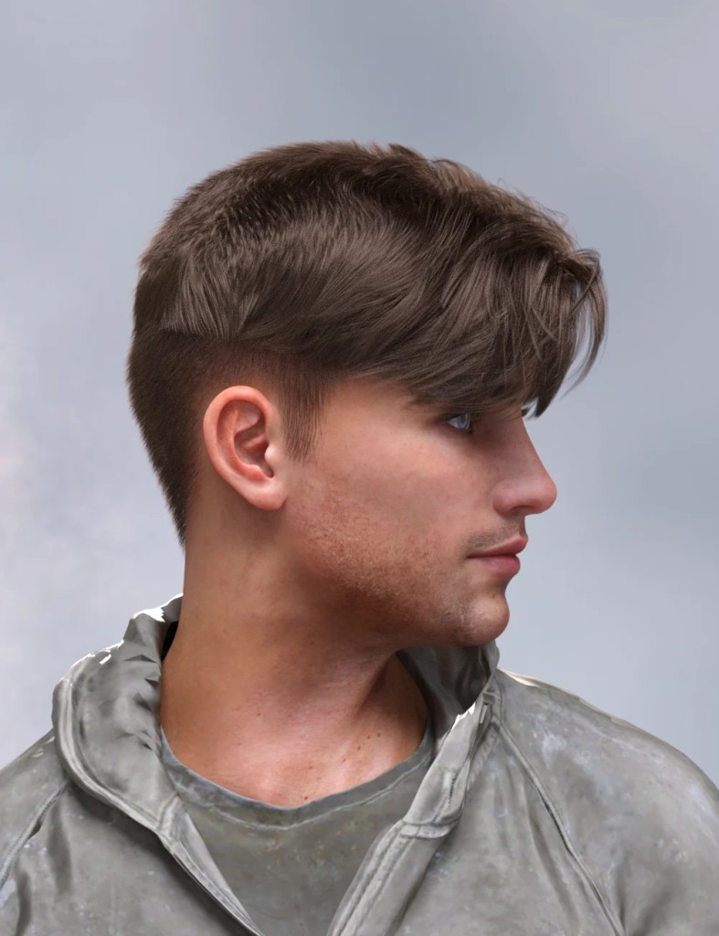 Vekko University Hair for Genesis 9 and Genesis 8 Males