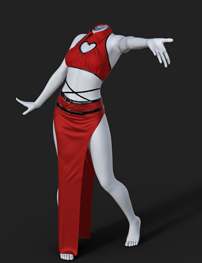dForce SU Sexy Dress Set for Genesis 9, 8.1, and 8 Female