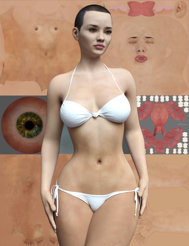 Light Skin Texture for Genesis 9 Feminine Merchant Resource