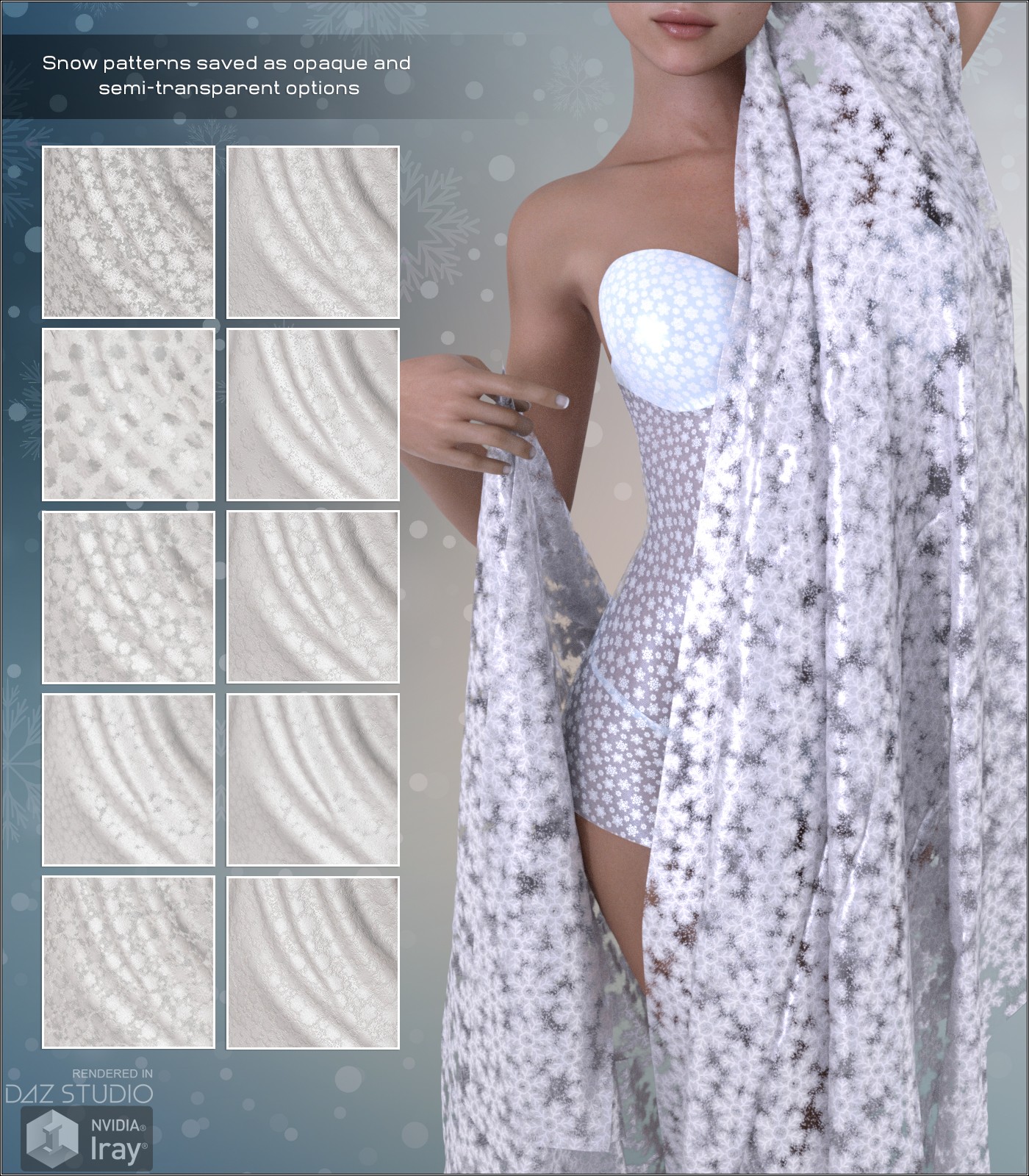 Daz Iray - Winter Dreams 2D Graphics Atenais