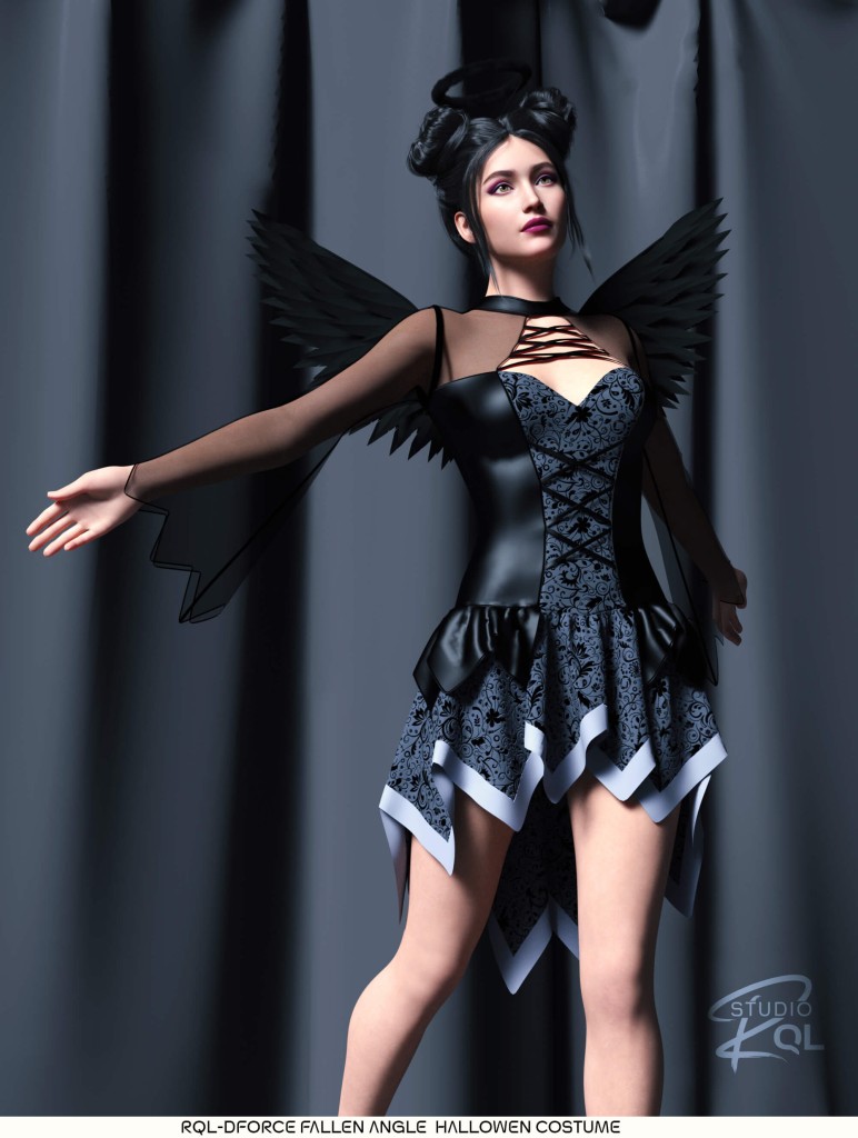 RQL-dForce Fallen Angel Halloween Costume G8/8.1 F