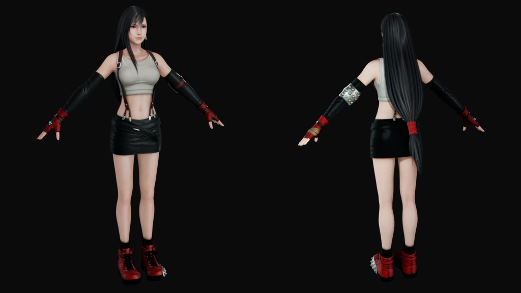 Tifa Lockhart (Avalanche Style) Premium for Blender 3