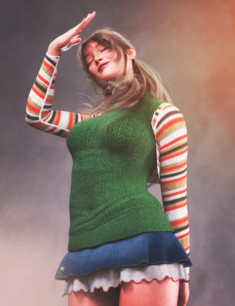 dForce LA Library Outfit for Genesis 9 and 8 Female
