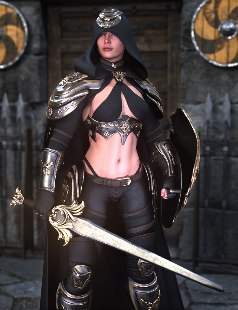 dForce Uriel's Fantasy Armor for Genesis 9 with IM Smart Content