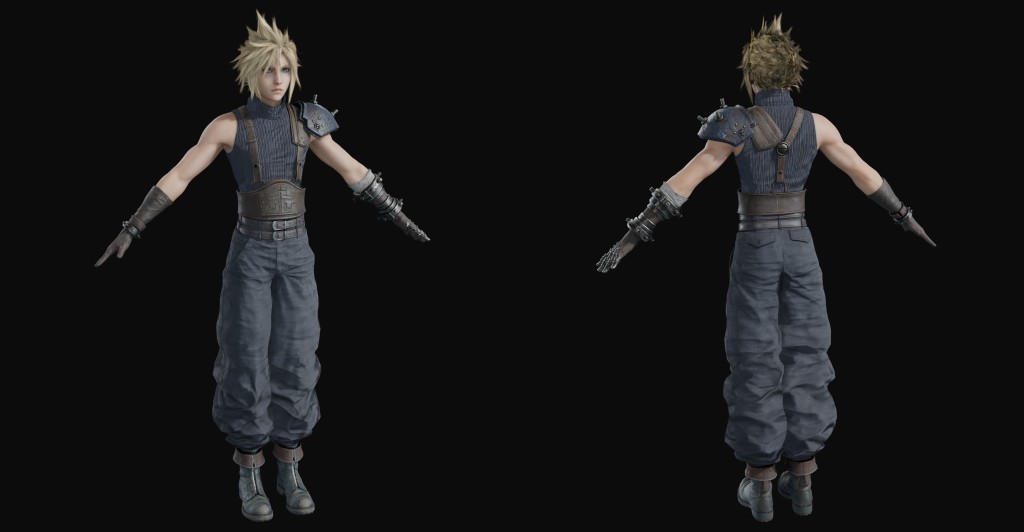 FF7R Cloud Strife Premium for Blender 4.x