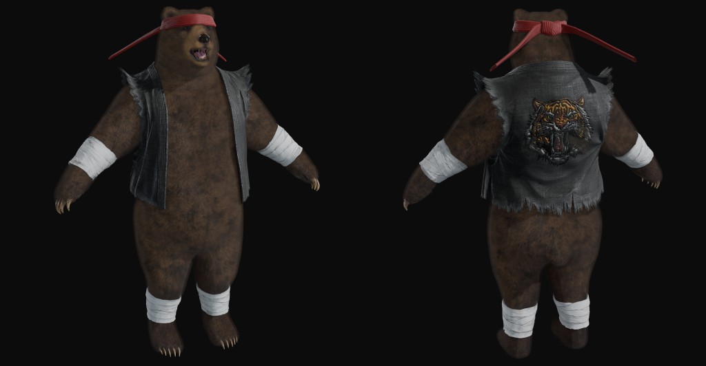 Tekken 8 Kuma S1 Premium for Blender 4.x
