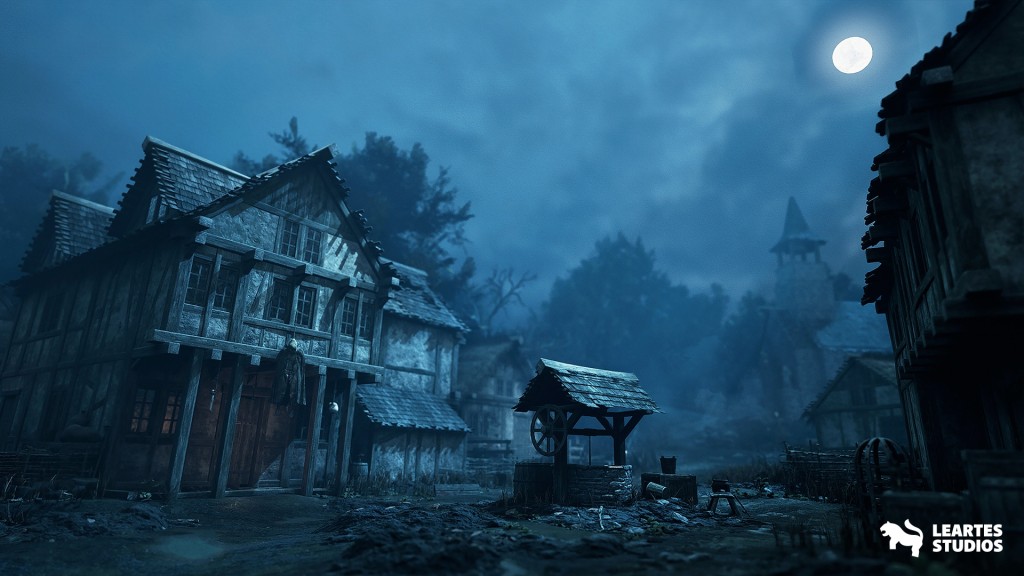Demonic Village Environment (Medieval Village, Interior + Exterior) + ULAT Unreal Engine Leartes Studios
