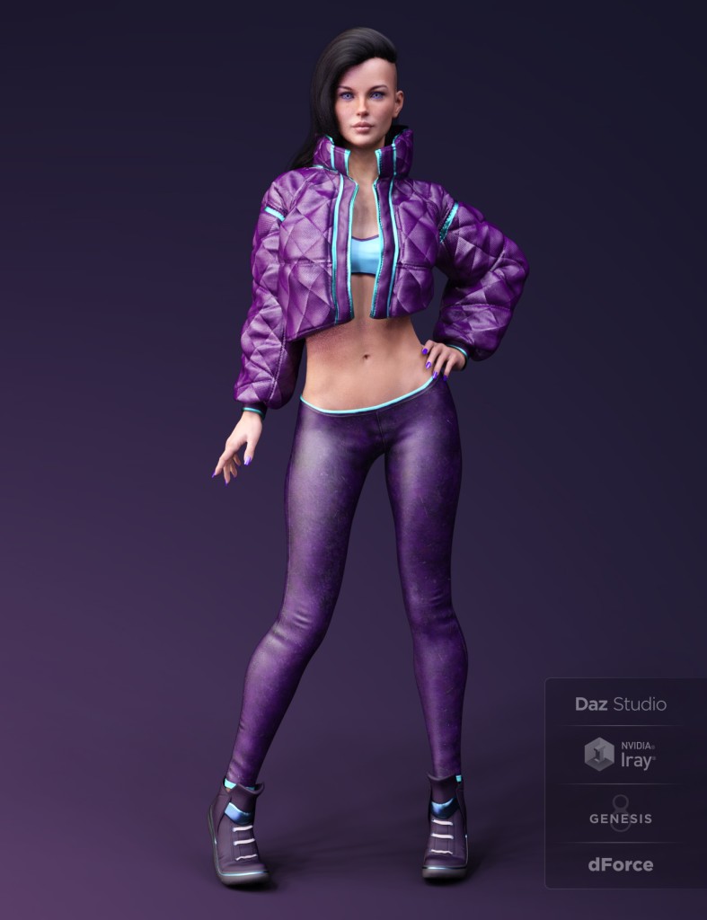 X-Fashion Street Dancer Outfit for Genesis 8 Female(s)
