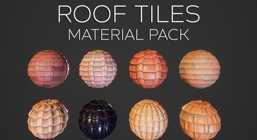 [UE] Roof Tiles Material Pack Vol.1