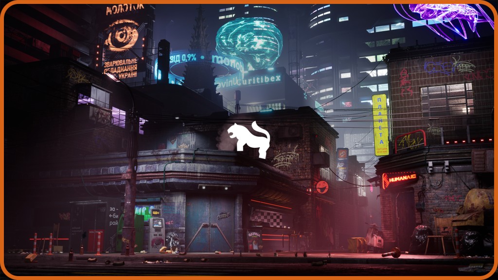 Cyberpunk Kyiv Street Env UE5.3