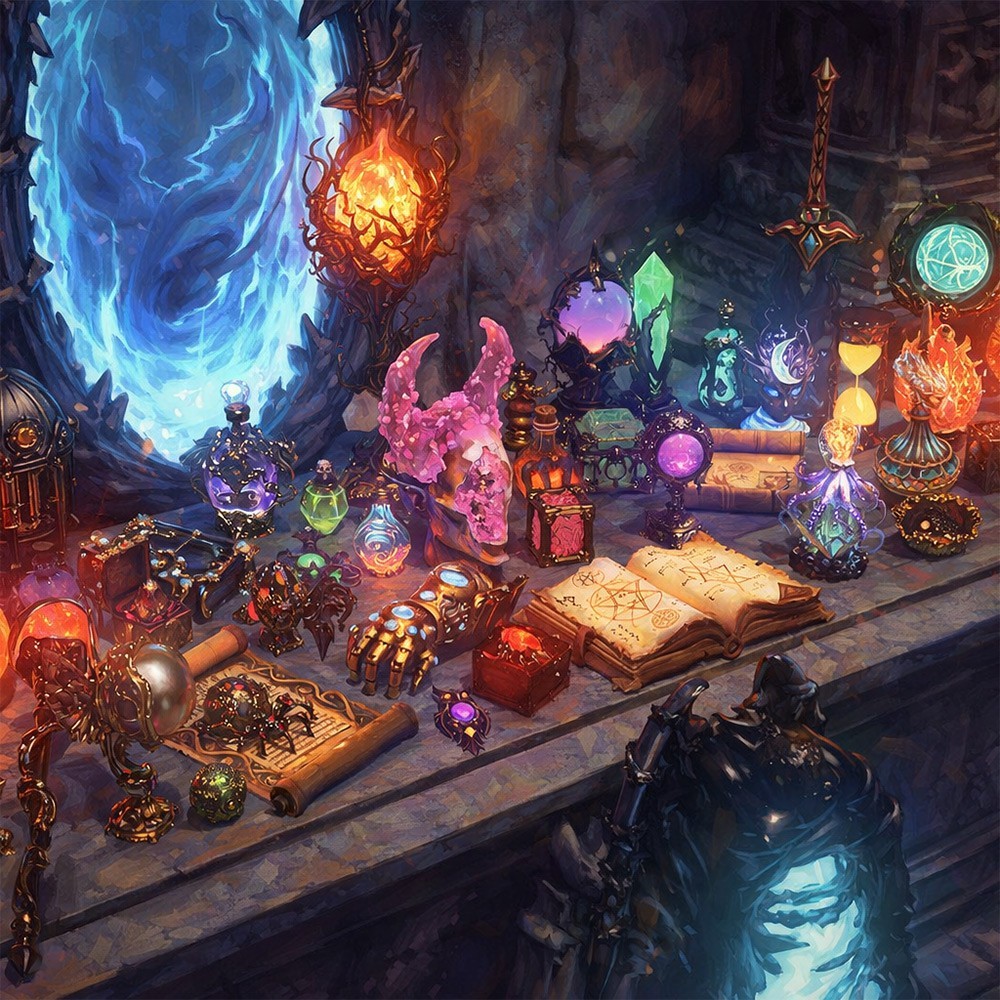 50 Magical Objects Collection for Daz Studio