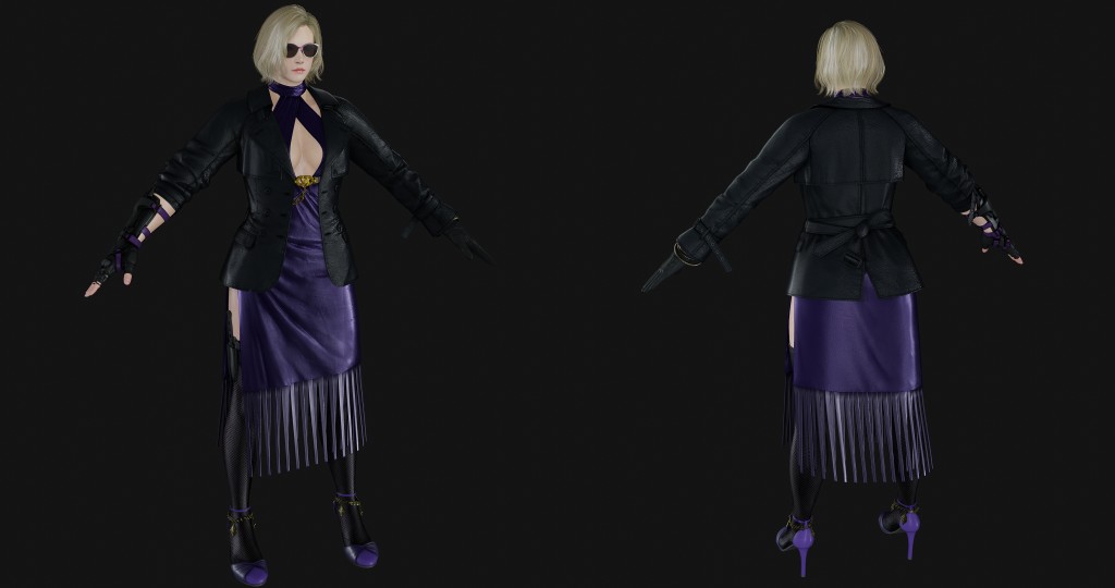 Tekken 8 Nina Williams S1 Premium for Blender 3