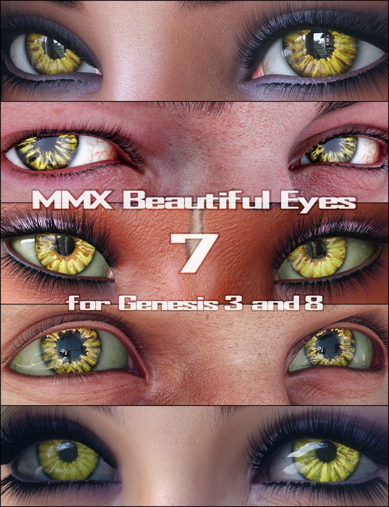 MMX Beautiful Eyes 7 for Genesis 3, 8, and 8.1