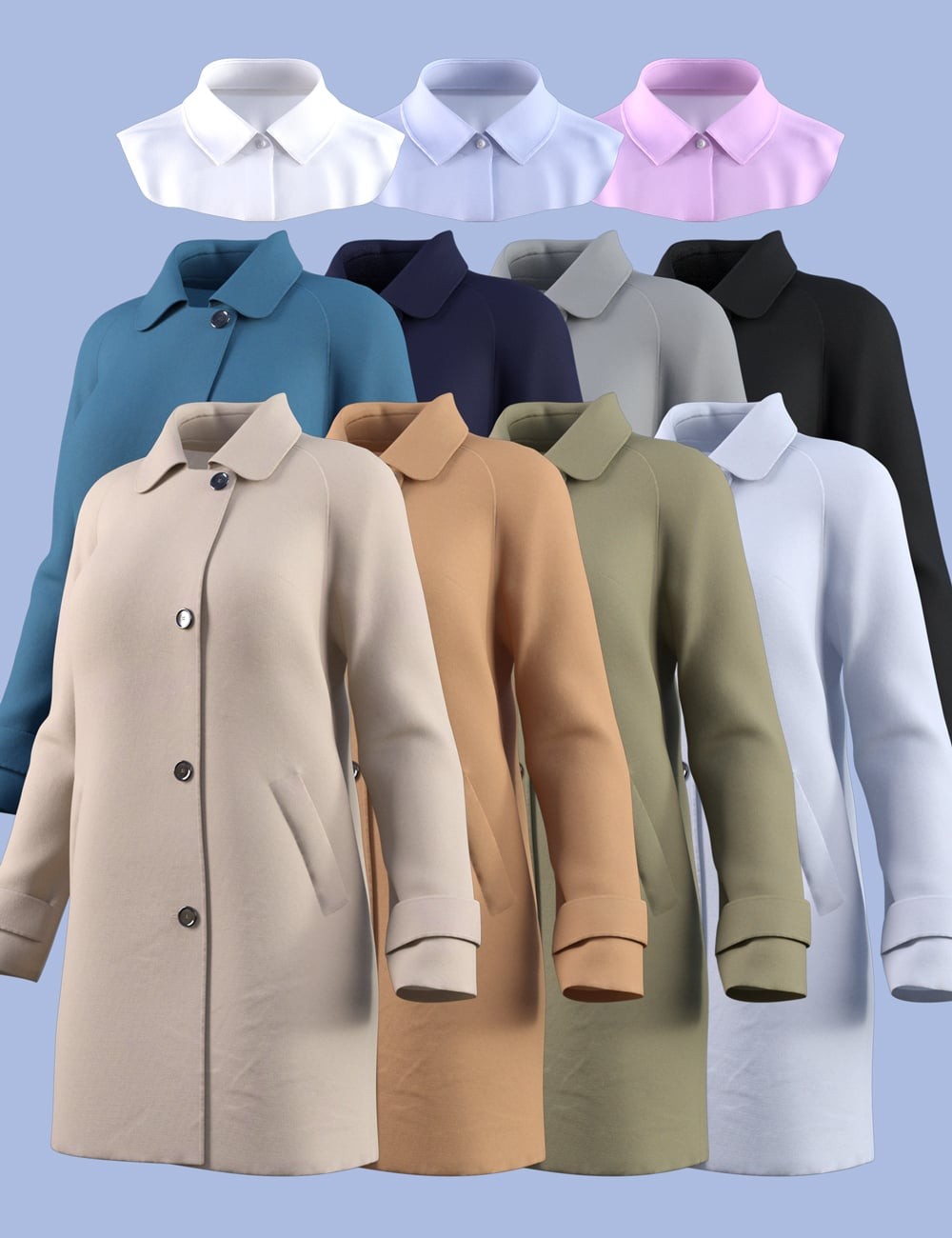dForce HnC25 Urban Classic Coat for Genesis 9