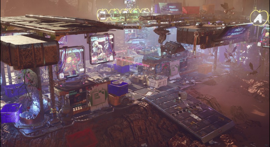 [UE5.0] Sci-Fi Fruit Market - Nanite