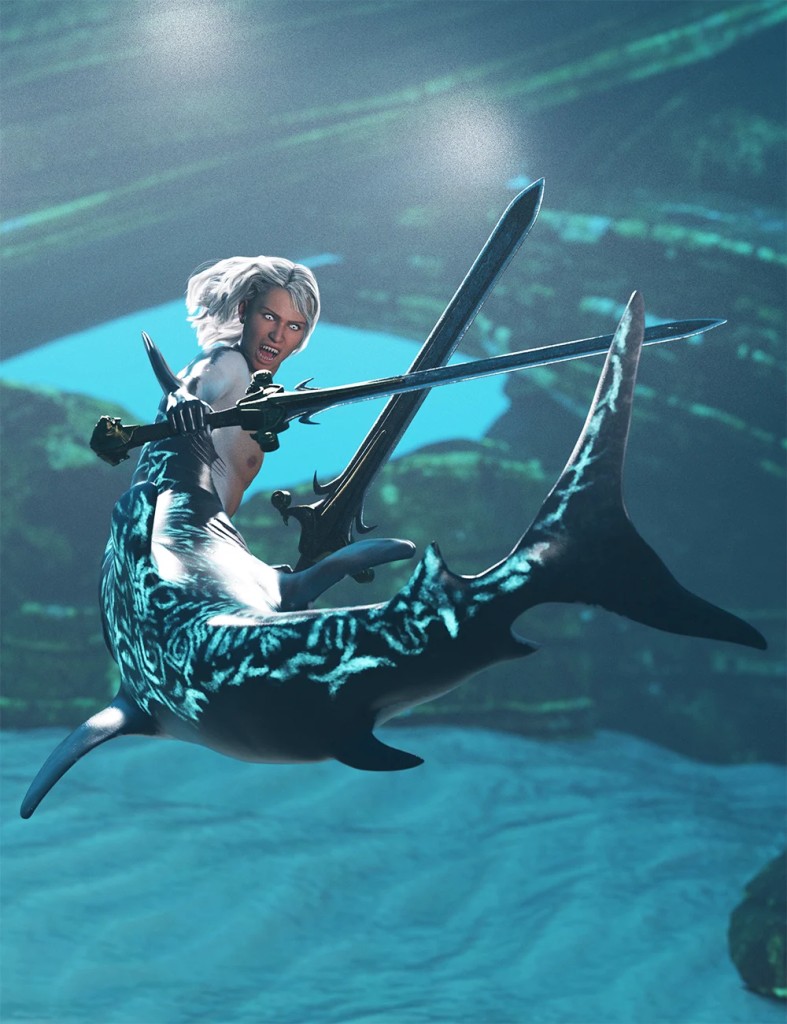 Sea Hunter Hierarchical Poses for FPE Shark Tail