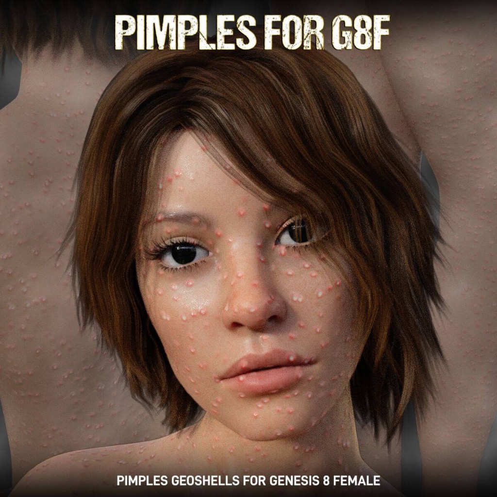 Pimples for Genesis 8 Female