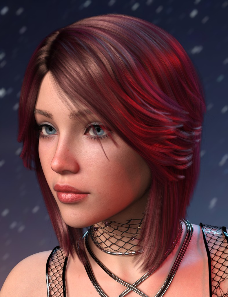 Rigel Hair for Genesis 9, 8, and 8.1 Female