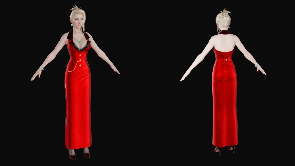 FF7R Scarlet Premium for Blender 3