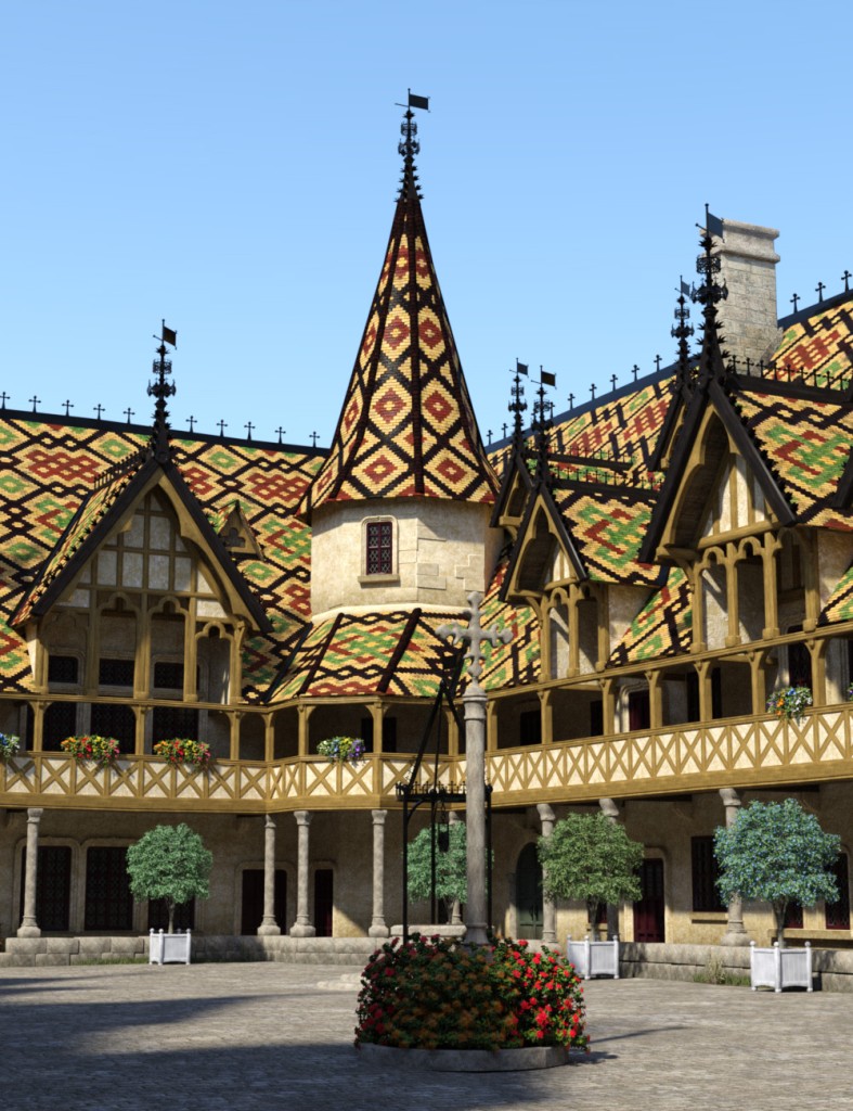 Beaune-Courtyard