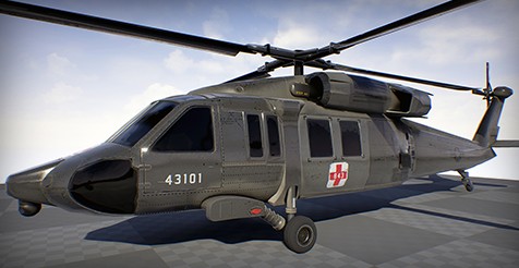 [UE] Helicopter UH60M Blackhawk