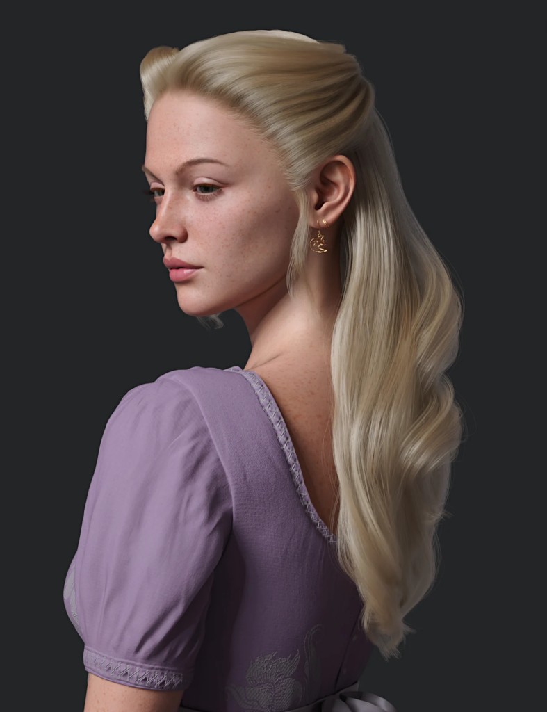 dForce Catherine Hair for Genesis 9