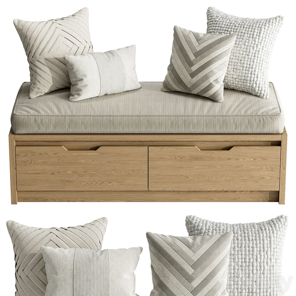 Seat Pillows Set 5 / Подушки на подоконник