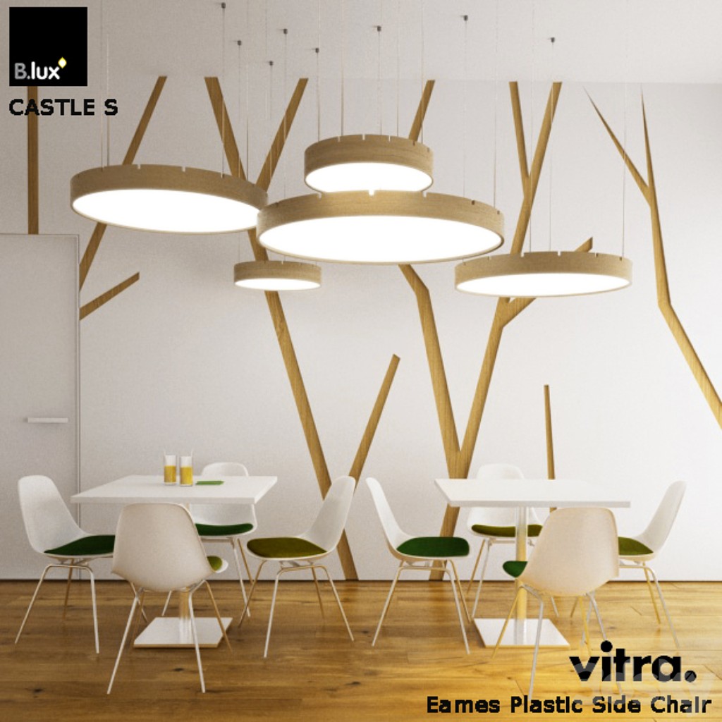 Set B.Lux CASTELC, Vitra Eames Plastic Side Chair