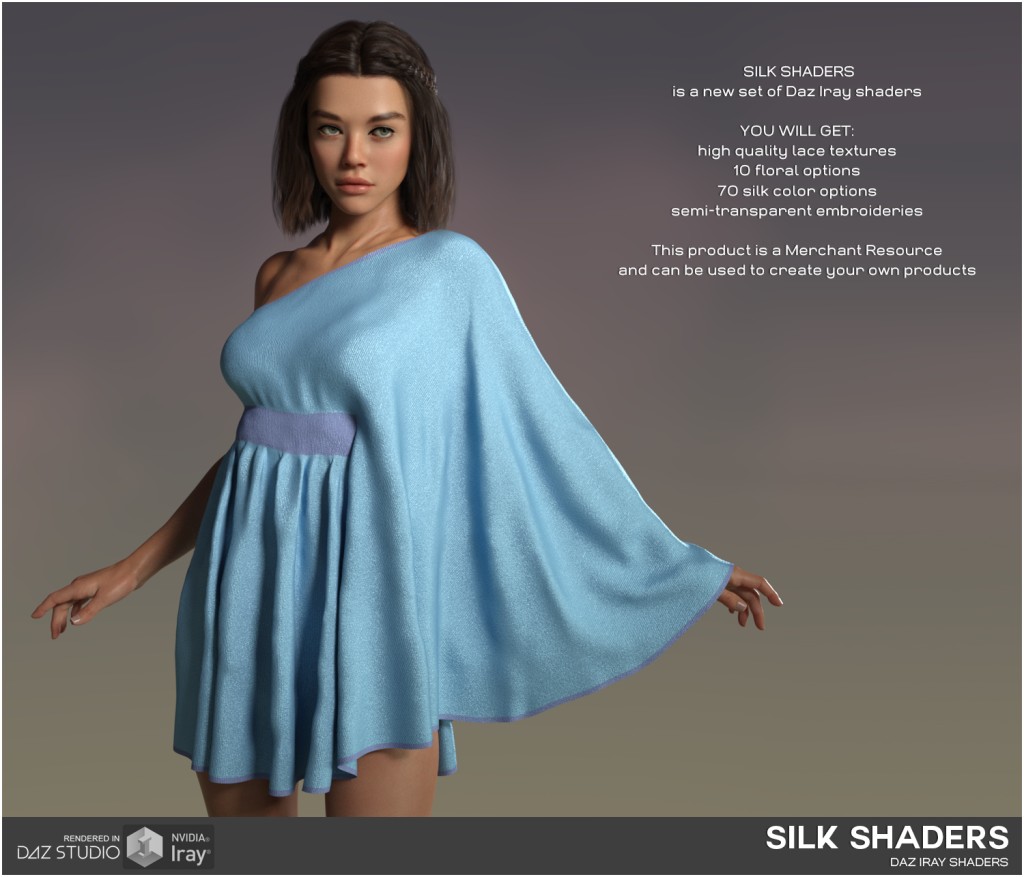 Daz Iray - Silk Shaders 3D Figure Assets Merchant Resources Atenais