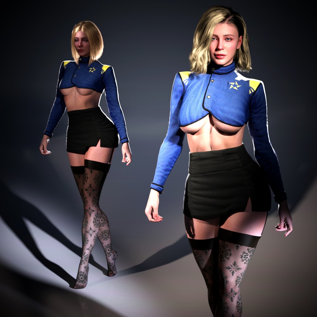 Stellar Agent Outfit for Genesis 8.1 Female and Genesis 9