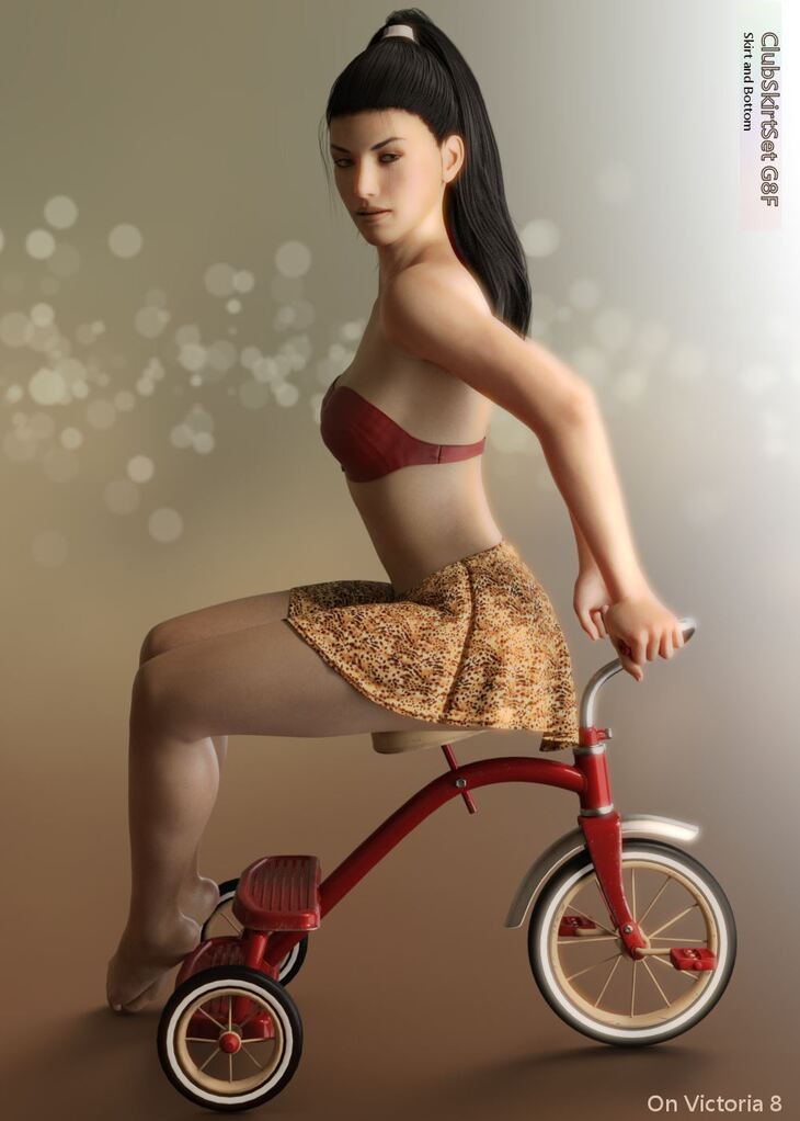dForce Club Skirt Set for Genesis 8 Female