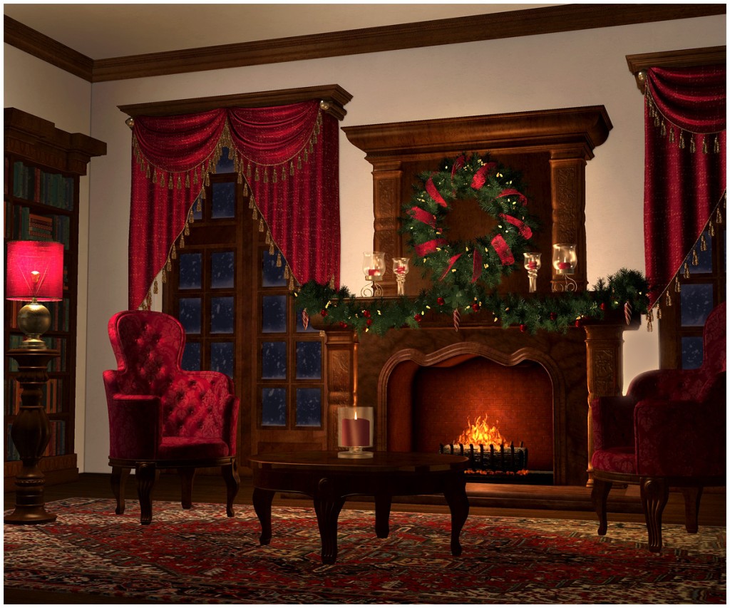 CHRISTMAS CAROL SCENE (Poser)