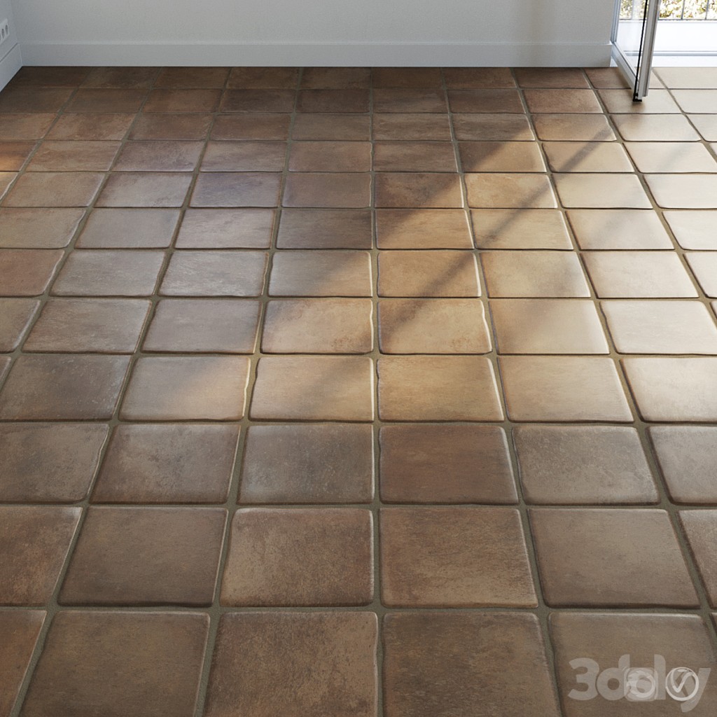 Ceramic tile set 02 - Terracotta