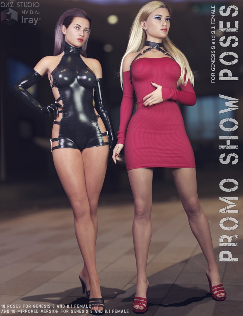 Lilflame Promo Show Poses for Genesis 8 and 8.1 Female