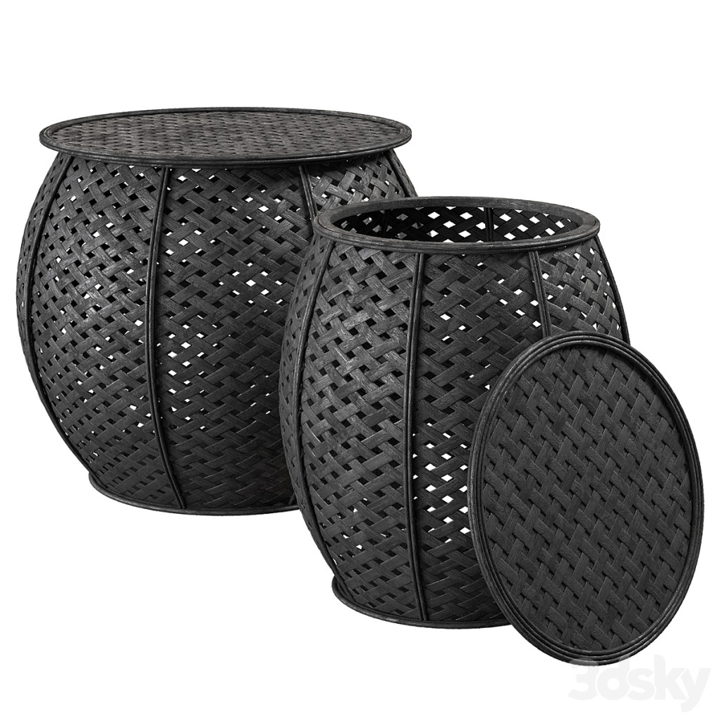 MADAM STOLTZ Rattan coffee table
