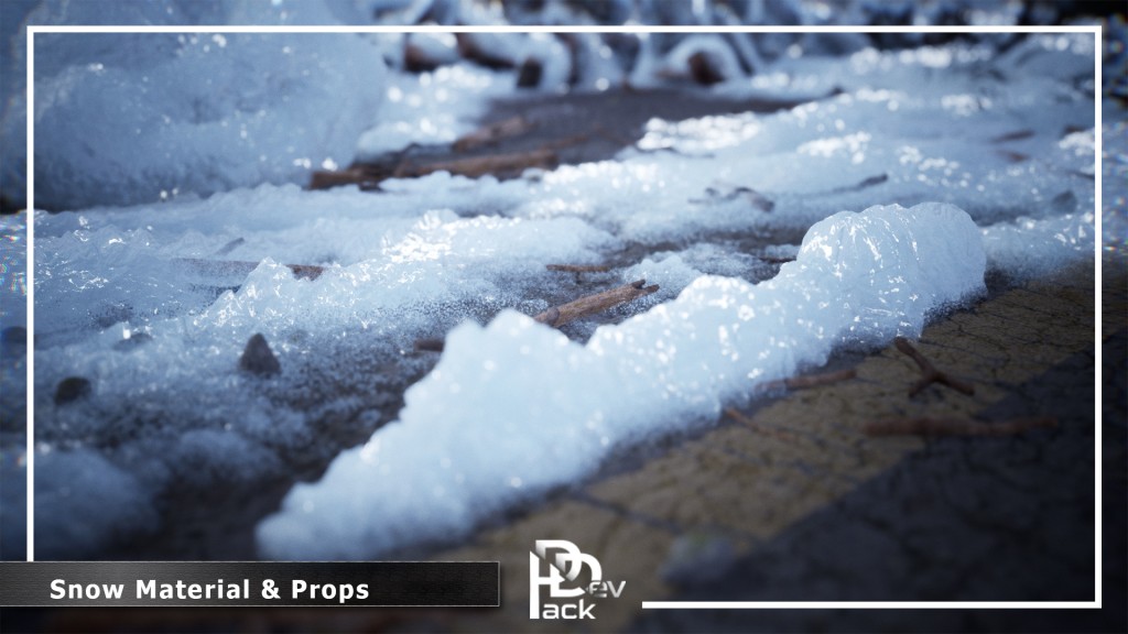 Snow Material & Props 80+ Assets UE4.26
