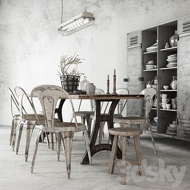 TABLE&CHAIRS SET