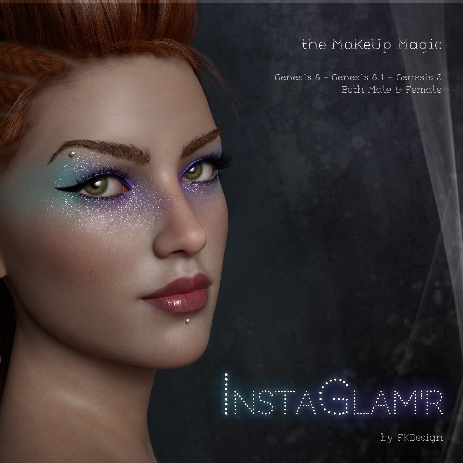 INSTAGLAM'R IRAY Magic MakeUp Genesis 8, 8.1 & 3