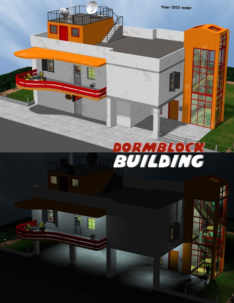 Dormblock series (Custom bundle for Poser) [Repost Old Posts]