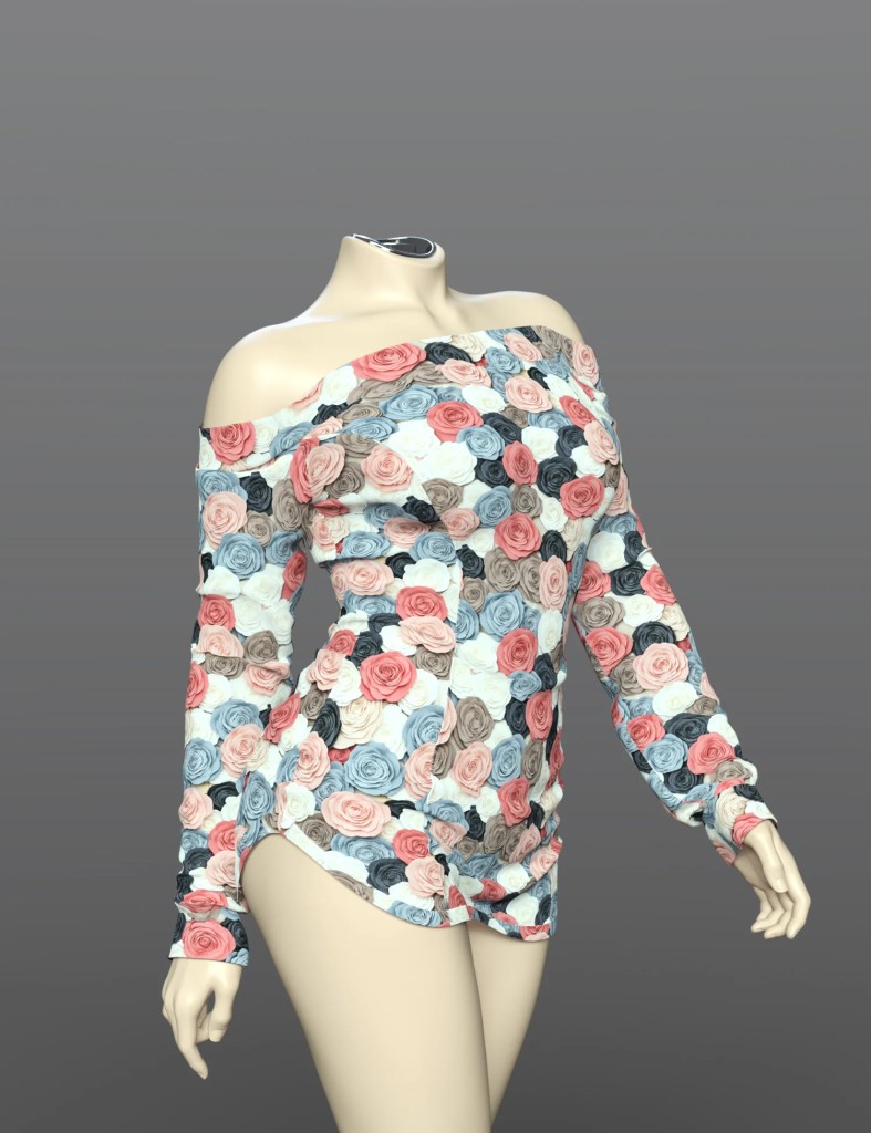 dForce SPR Off The Shoulder Dress for Genesis 9