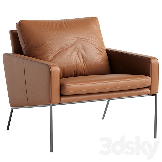 Modernist Leather Armchair