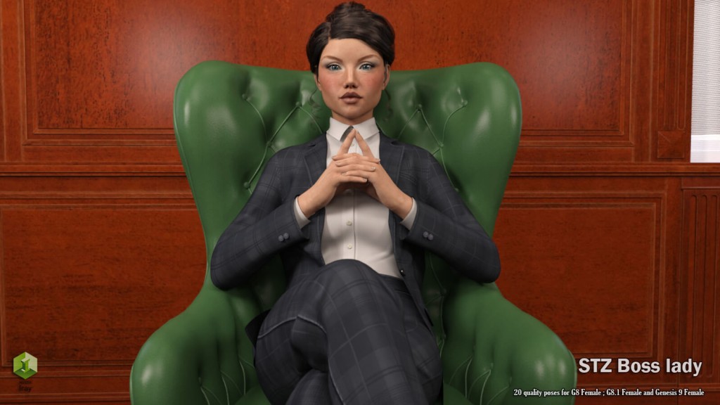 STZ Boss Lady Poses for G8F, G8.1F and Genesis 9