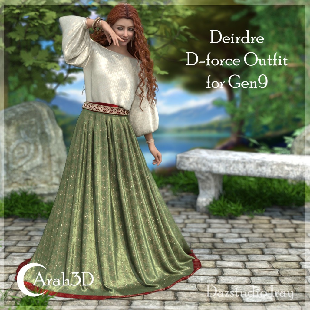 Arah3D Deirdre d-force outfit for G9