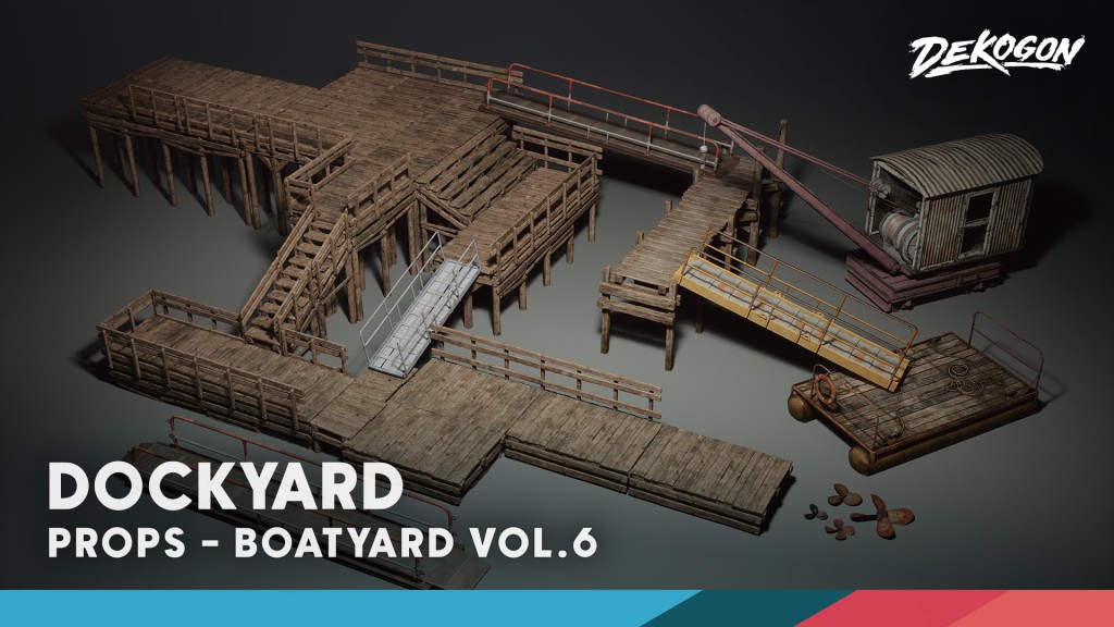 Boatyard VOL.6 - Modular Dockyard (Nanite + Low Poly) UE5.3