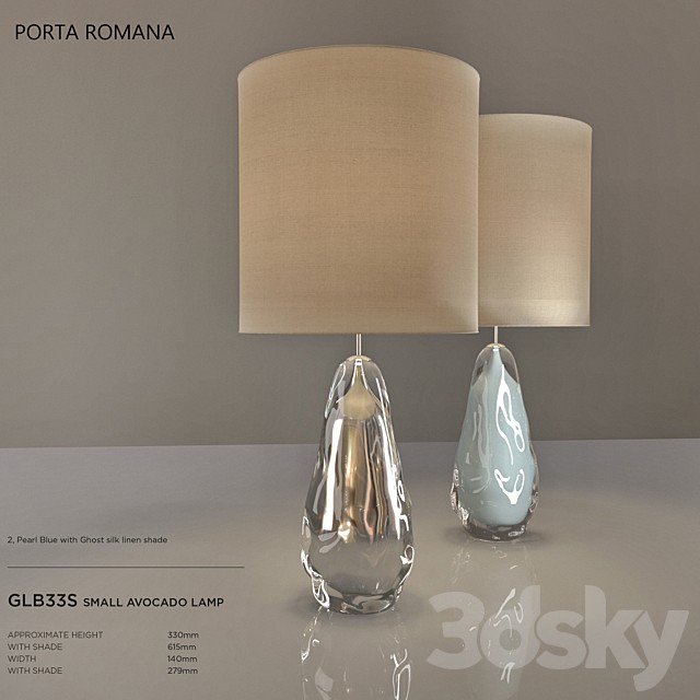 Porta Romana Small Avocado Lamp