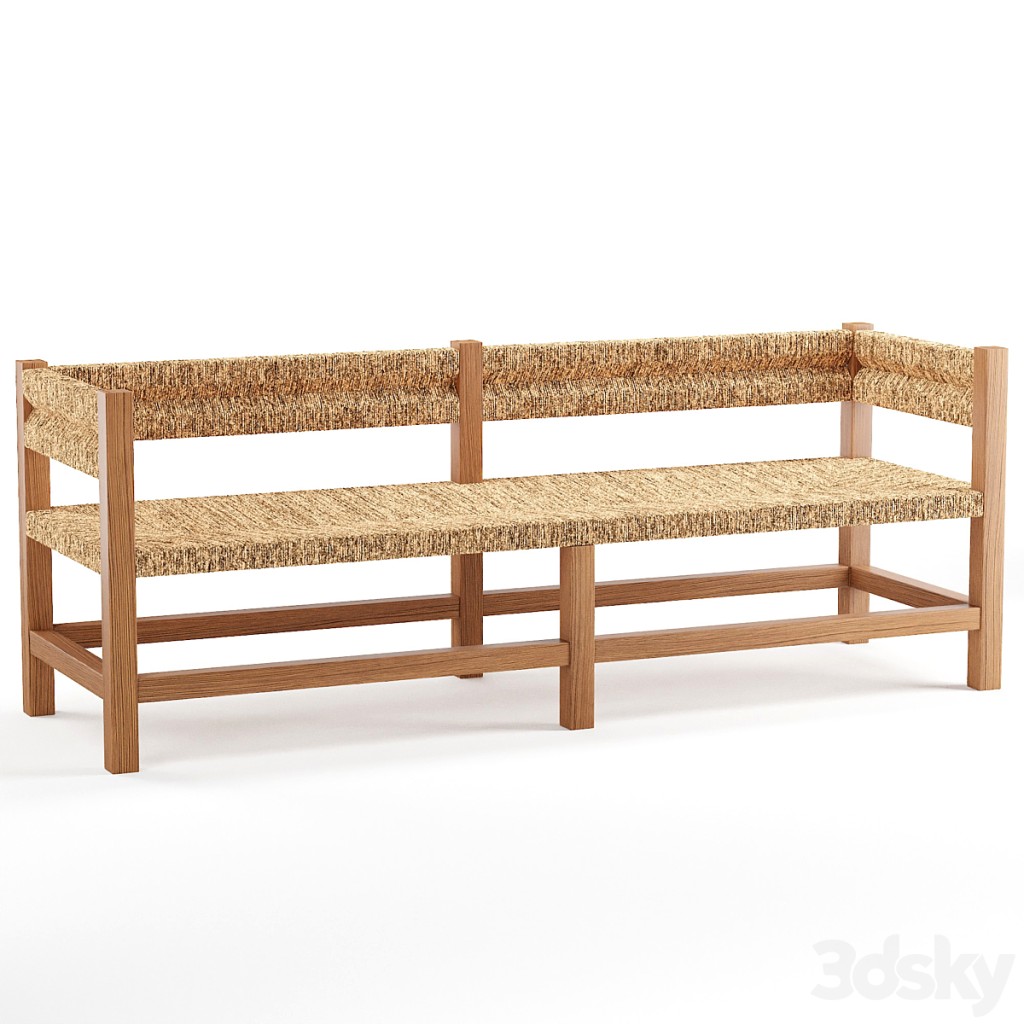 Malibu woven bench
