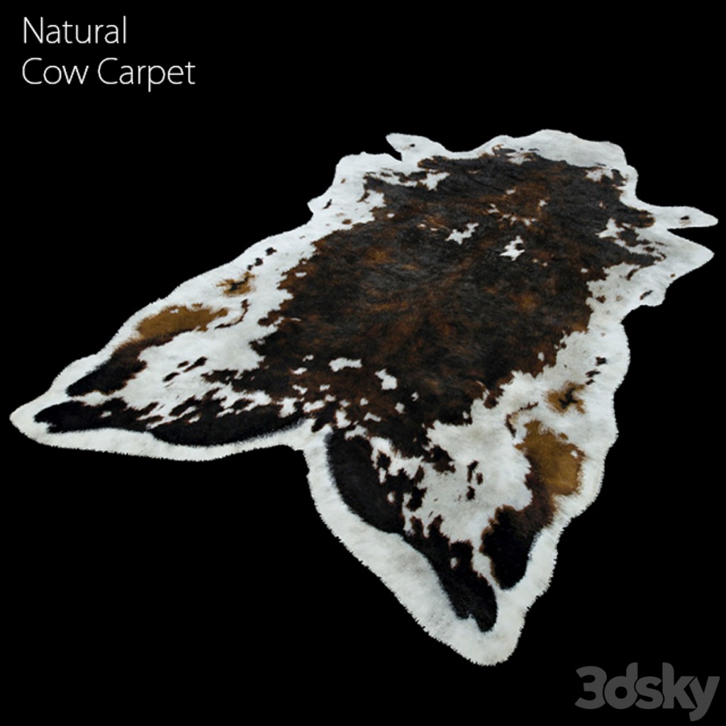 natural cow carpet