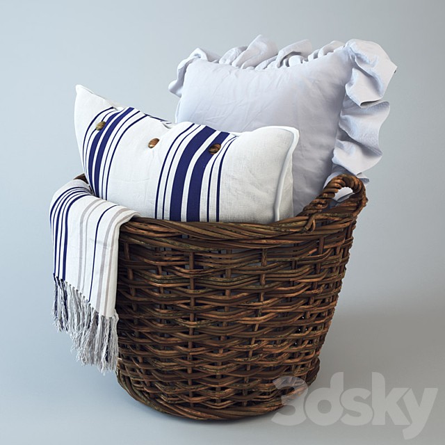 Shopping cart with pillows