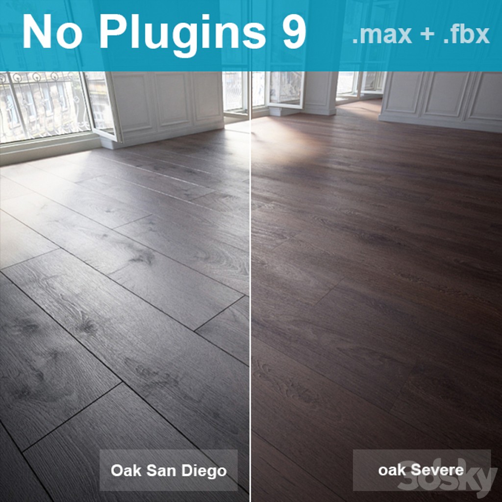 Parquet 9 (2 species, without the use of plug-ins)