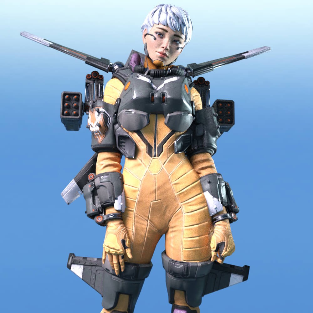 Valkyrie Default for Genesis 8 Female